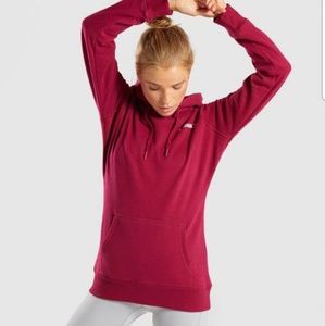 Gymshark Crest Hoodie XS in Beet
